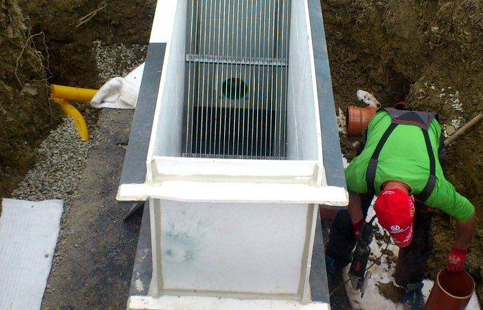 Janków treatment plant — construction